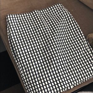 J. Crew checkered pencil skirt
